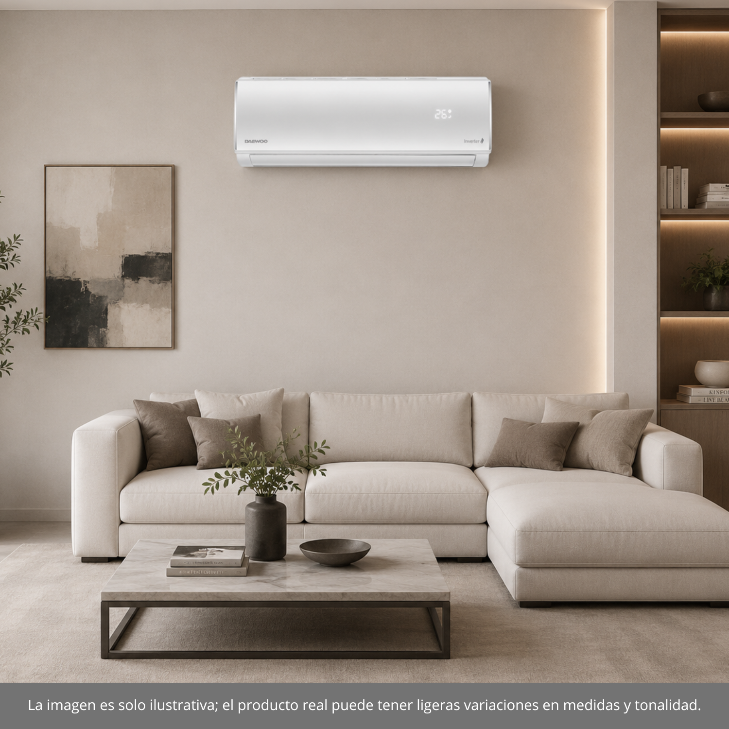 Minisplit Inverter Daewoo 12,000 BTU 110v Frío Calor EBDIH101G
