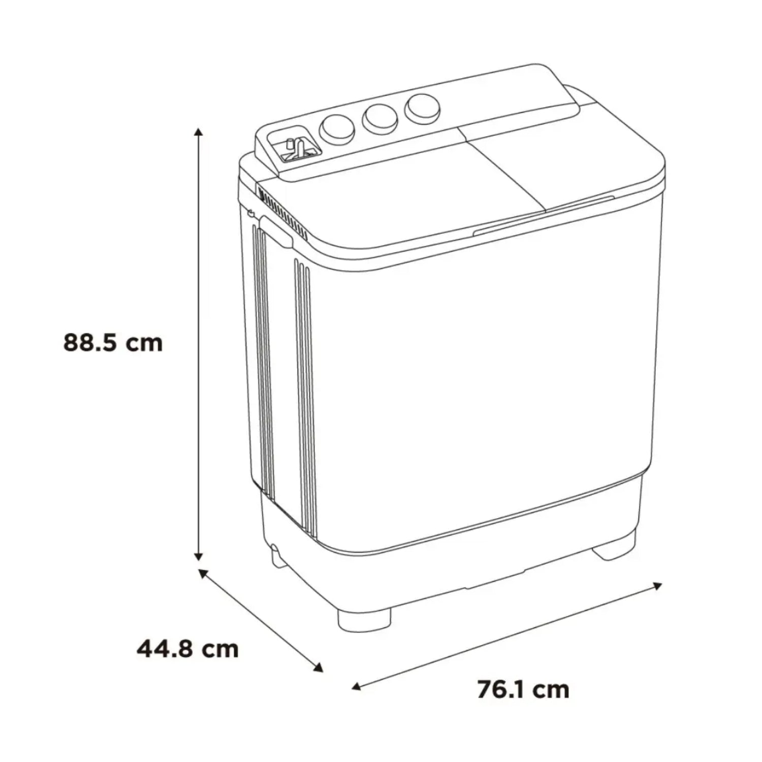 Lavadora Midea 11 Kg Semiautomatica