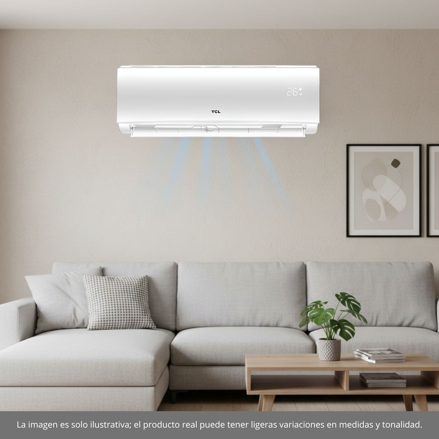 Minisplit Estándar TCL 12,000 BTU 220V Solo Frío S12P-ECF22