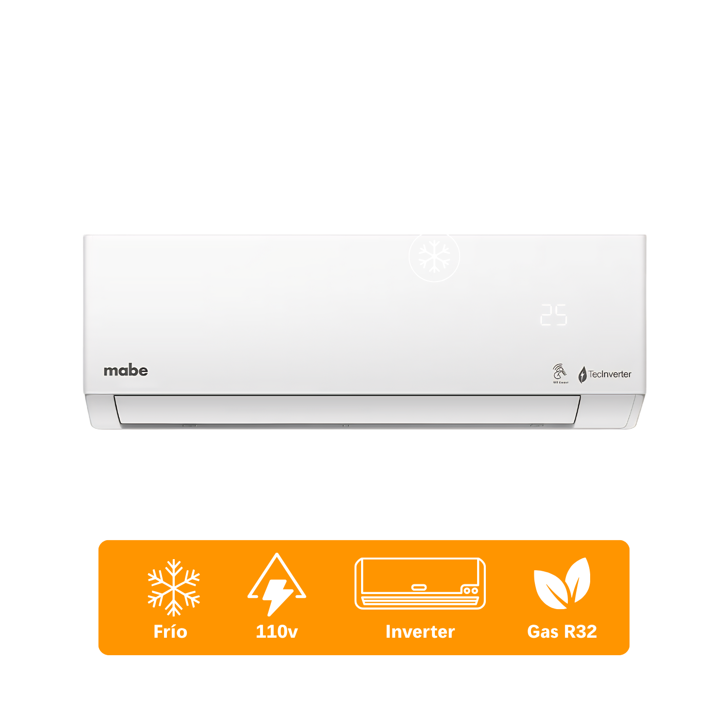 Minisplit Mabe Inverter 12,000 BTU Solo Frío MMI12CABWCA32BM2