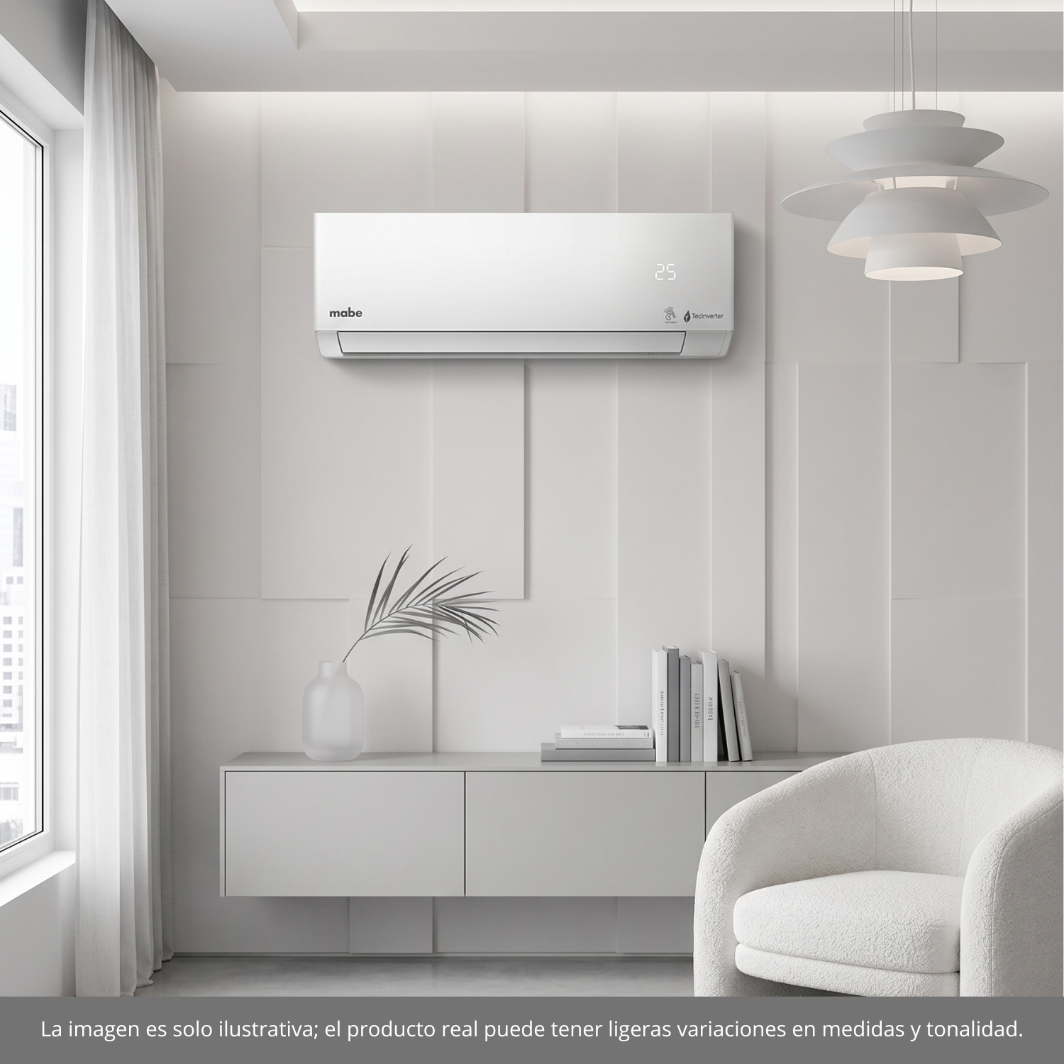 Minisplit Mabe Inverter 12,000 BTU Solo Frío MMI12CABWCA32BM2