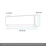 Minisplit Inverter Mabe 18,000 BTU Frío/Calor MMI18HDBWCA6M8