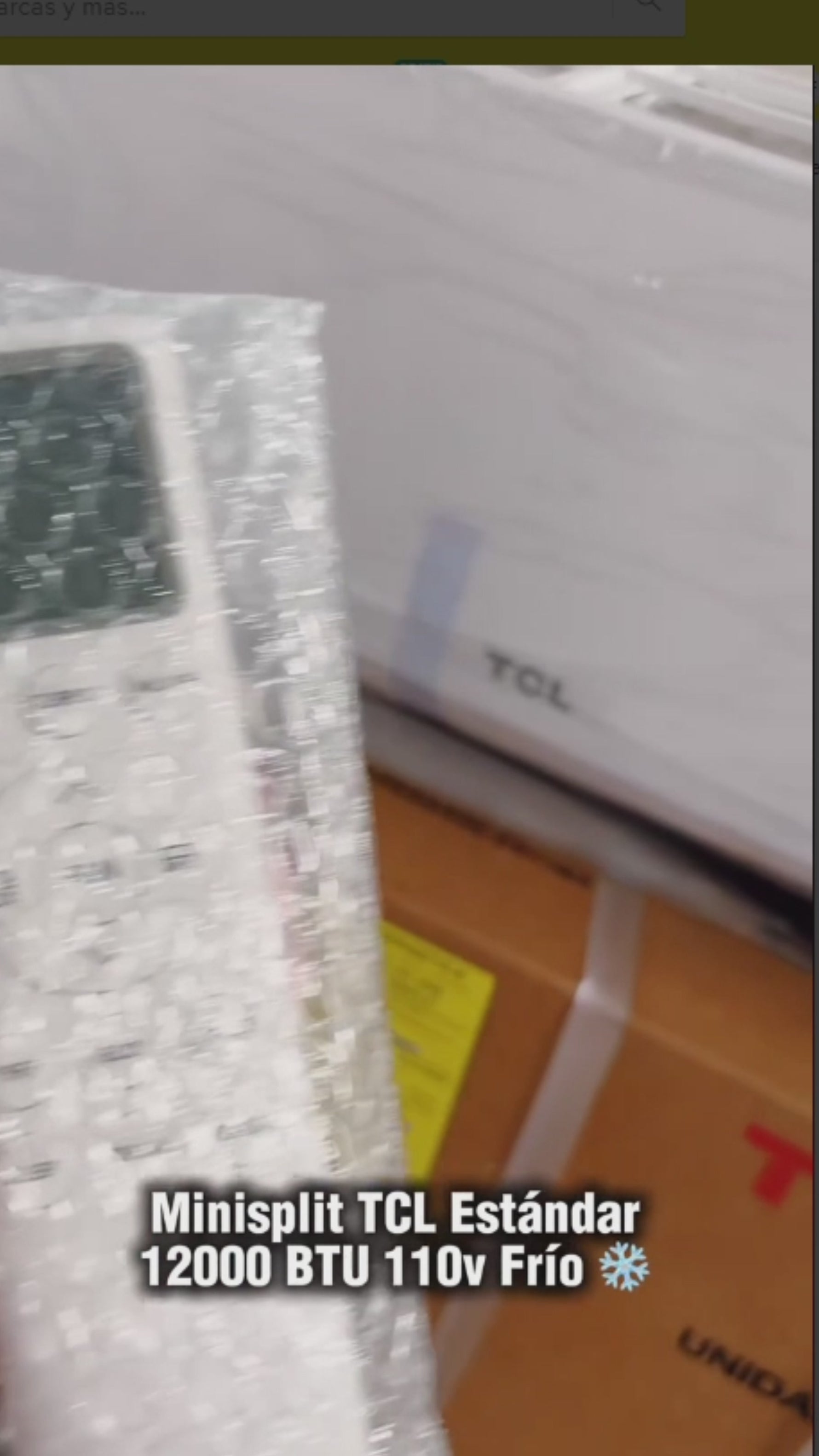 Minisplit  Estándar TCL 12,000 BTU 110V Solo Frío S12P-ECF12
