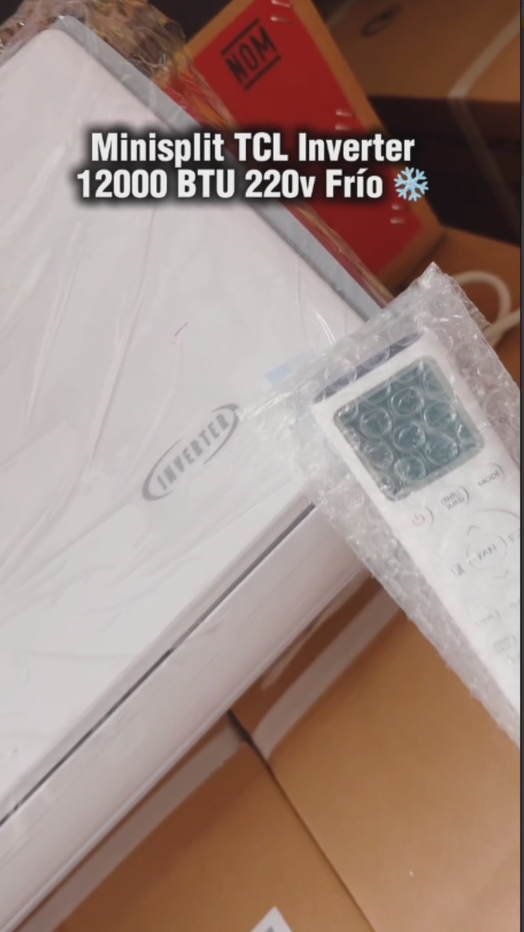 Minisplit Inverter TCL 12,000 BTU 220V Solo Frío S12P-ECV23
