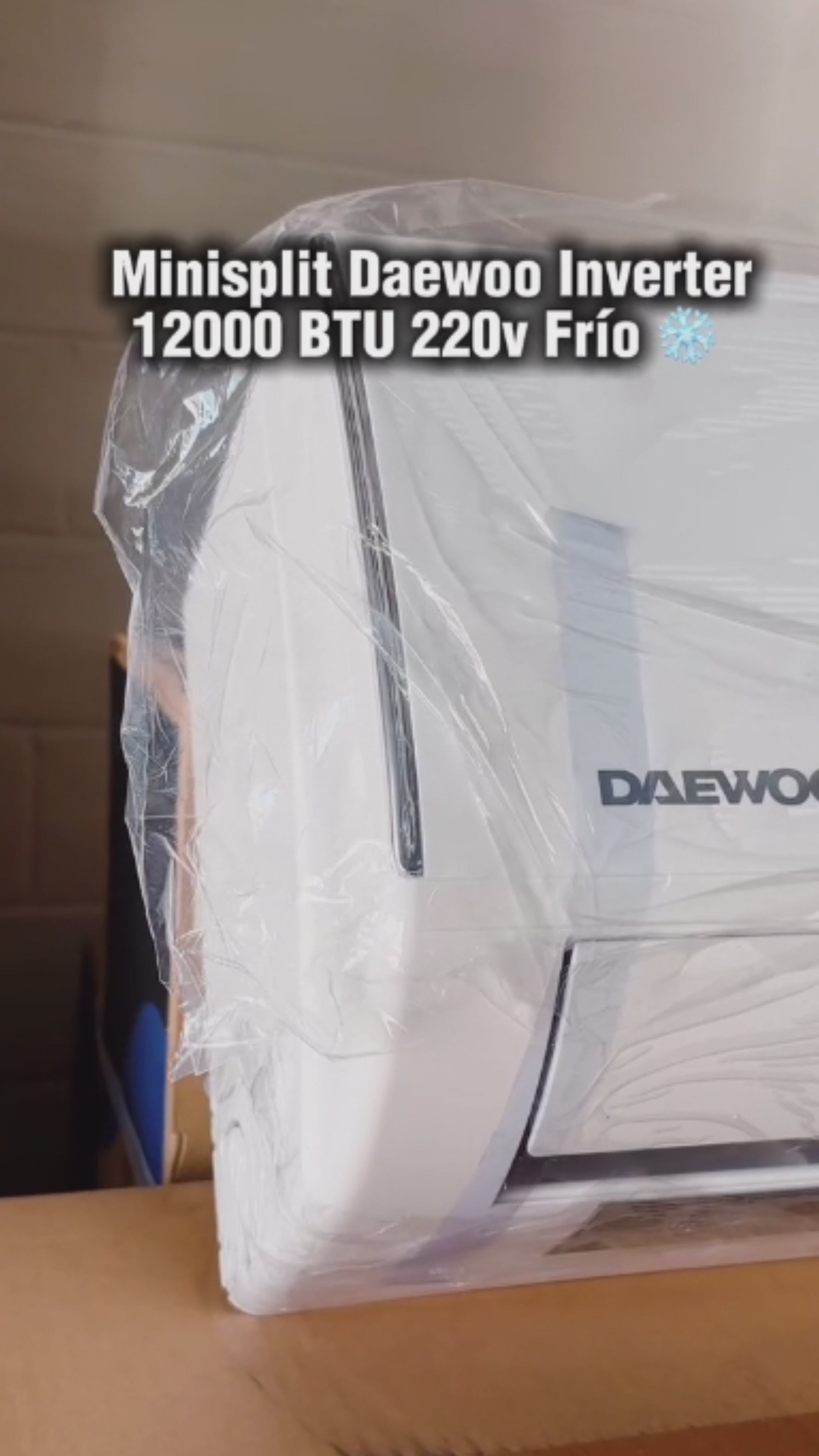 Minisplit Inverter Daewoo 12,000 BTU 220V Solo Frío EBDIC102F